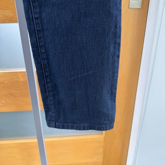 NYDJ Classic Straight Leg Jeans Denim Pants Size 12 Deep Blue Pants Stretch - Picture 7 of 12